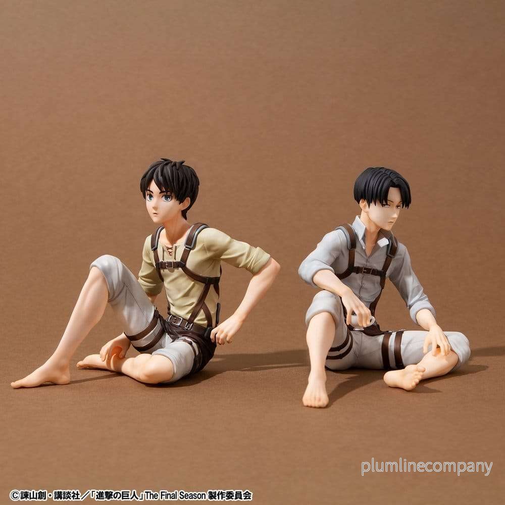 Attack on Titan G.E.M. Series PVC-figurer 2-pack Eren Yeager & Squad Captain Levi Palm Size Attack on Titan G.E.M. Series PVC-figurer 2-pack Eren Yeager & Squad Captain Levi Palm Size