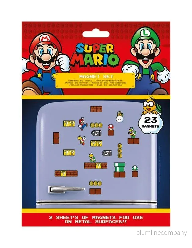 Super Mario Kylskåpsmagneter från Svampkungadömet Super Mario Kylskåpsmagneter från Svampkungadömet