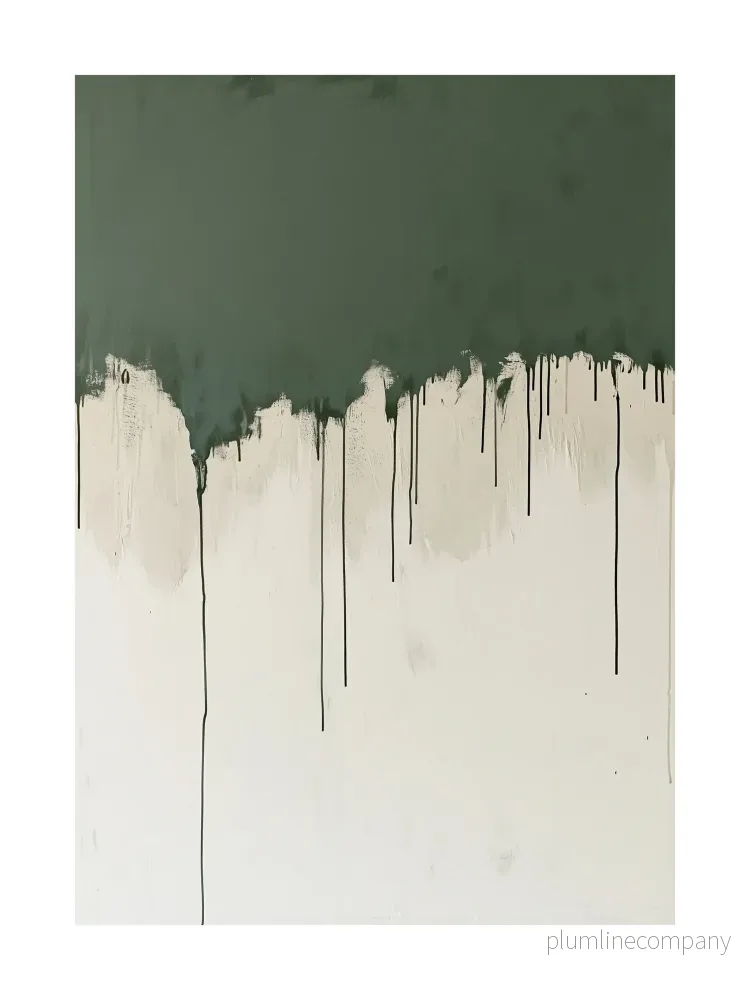 Dripping Paint Abstract Poster