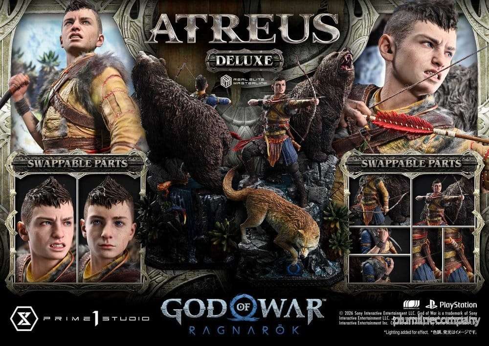 God of War: Ragnarok Real Elite Masterline-staty 1/3 Atreus Deluxe Version 96 cm - Bild 2