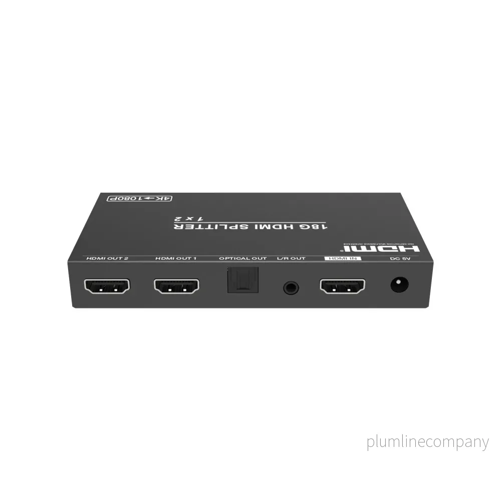 NÖRDIC 4K HDMI 2.0b Splitter 1 till 2 & Extractor Optisk SPDIF & Stereo HDR EDID Dolby True HD, Digital Plus, DTS-HD Master NÖRDIC 4K HDMI 2.0b Splitter 1 till 2 & Extractor Optisk SPDIF & Stereo HDR EDID Dolby True HD, Digital Plus, DTS-HD Master