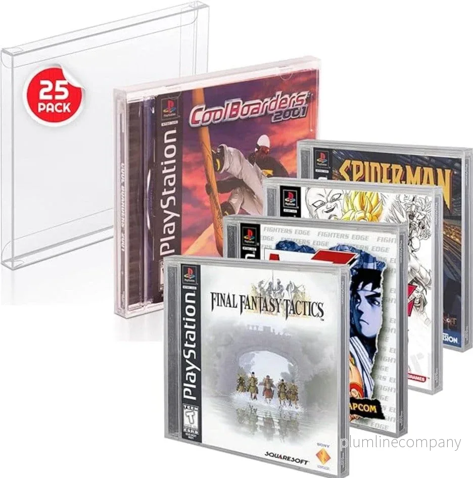 PET Skyddare 25-Pack för PS1/Single CD/Dreamcast (Jewel Case) Spel - Bild 3