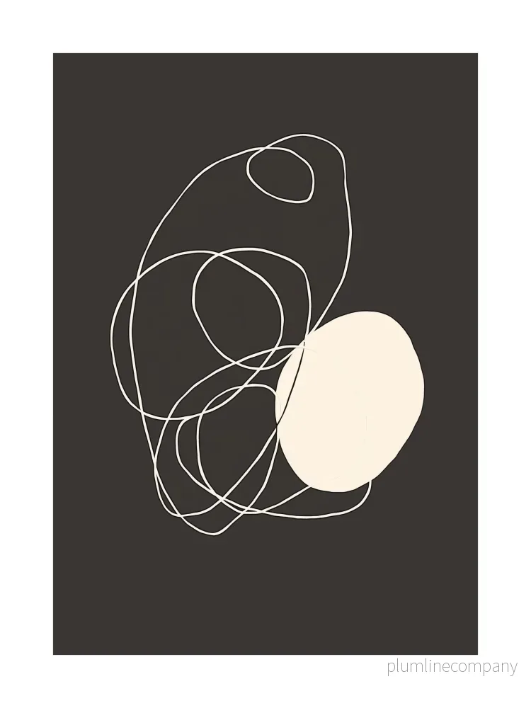 Orbital Scribble Poster