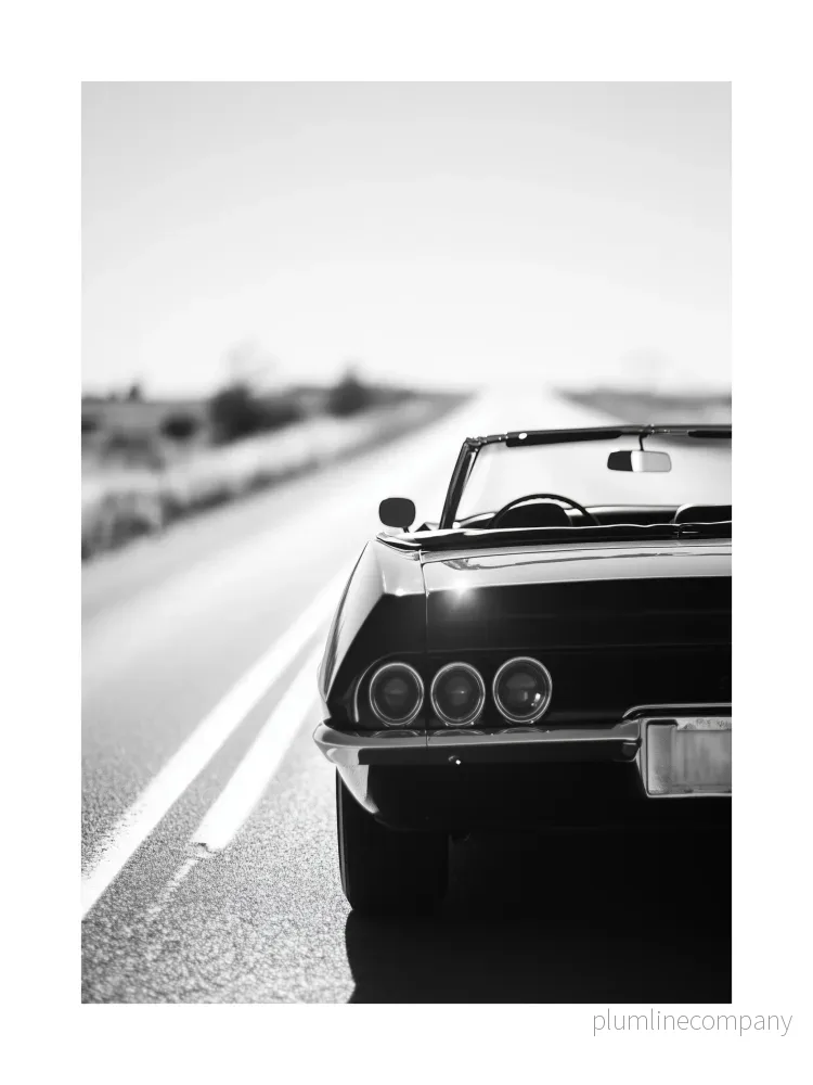 Convertible Road Poster