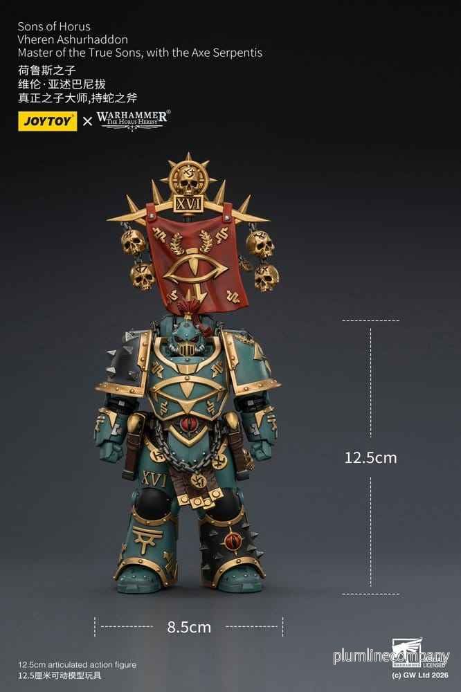 Warhammer The Horus Heresy Actionfigur Sons of Horus Vheren Ashurhaddon Mästare av de Sanna Sönerna 13 cm - Bild 2