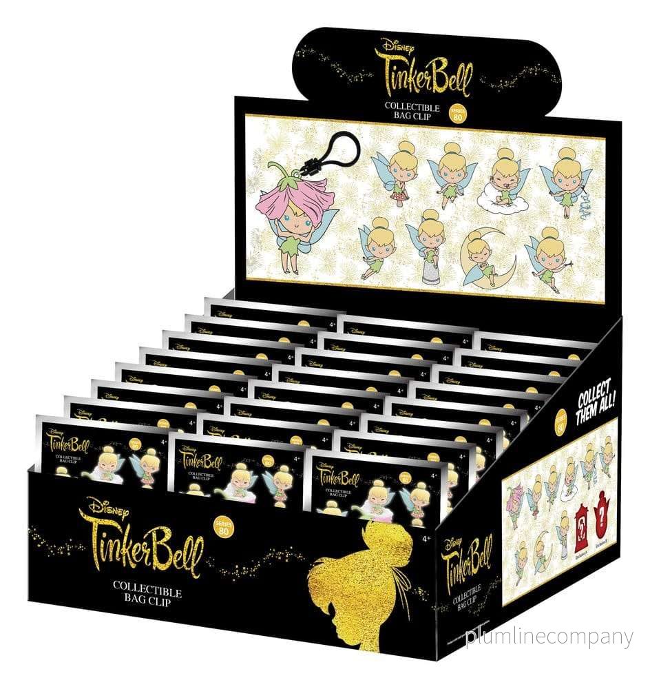 Tinker Bell 3D PVC Bag Clips Series 81 Blind Bag-display med 24 påsar - Bild 3