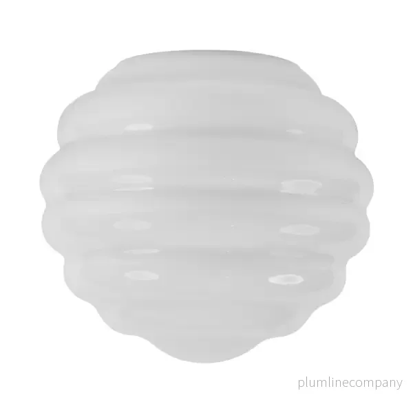 Lampa Bikupa, liten vit förnicklad kort - Bild 2