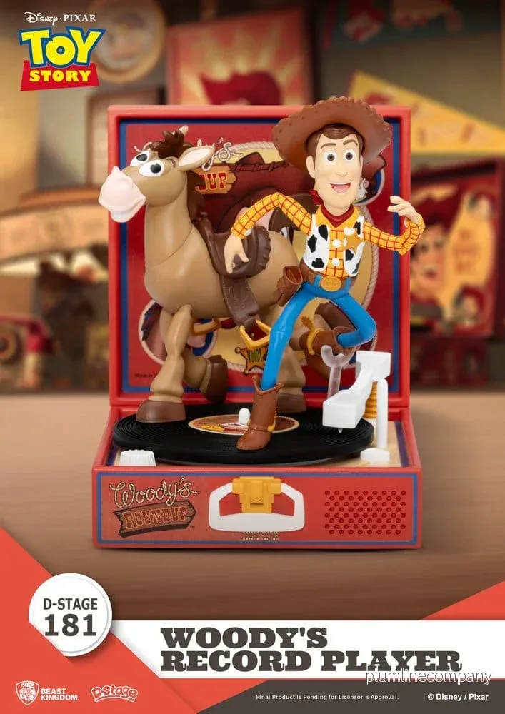 Toy Story Skivspelare Serie PVC-figur Woodys Skivspelare 13 cm Toy Story Skivspelare Serie PVC-figur Woodys Skivspelare 13 cm