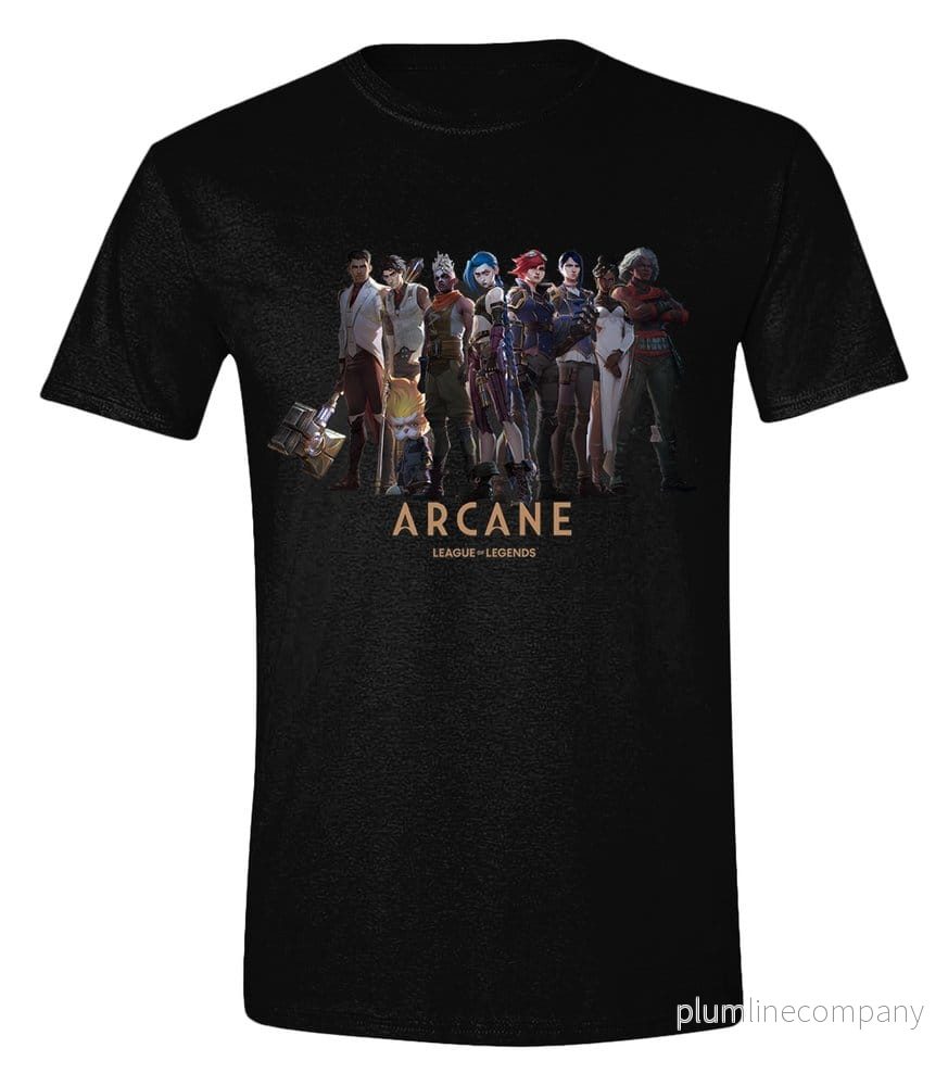 Arcane T-Shirt Karaktärer Storlek L