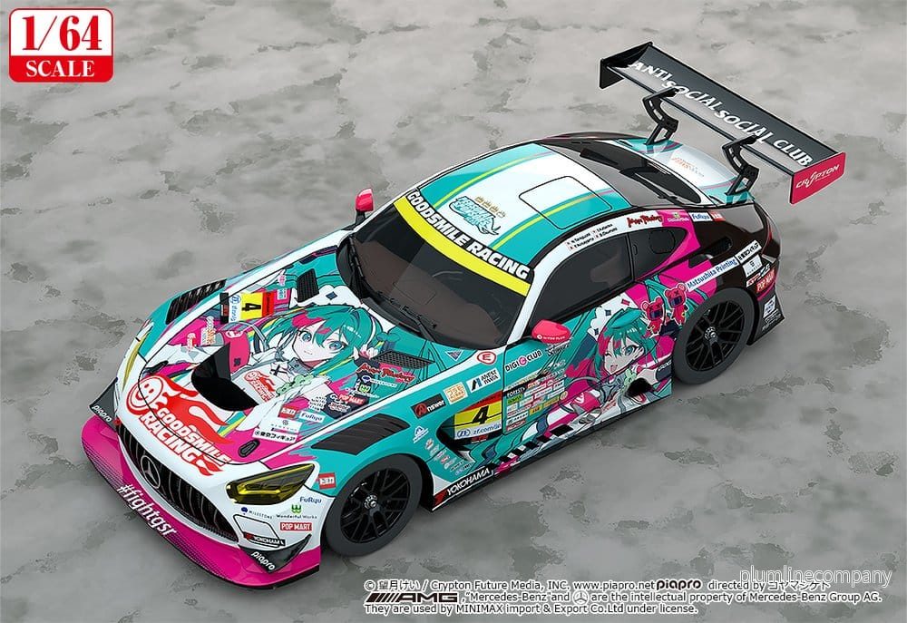 Hatsune Miku GT Project Fordonsmodell 1/64 AMG 2025 Presentation, 7 cm - Bild 2