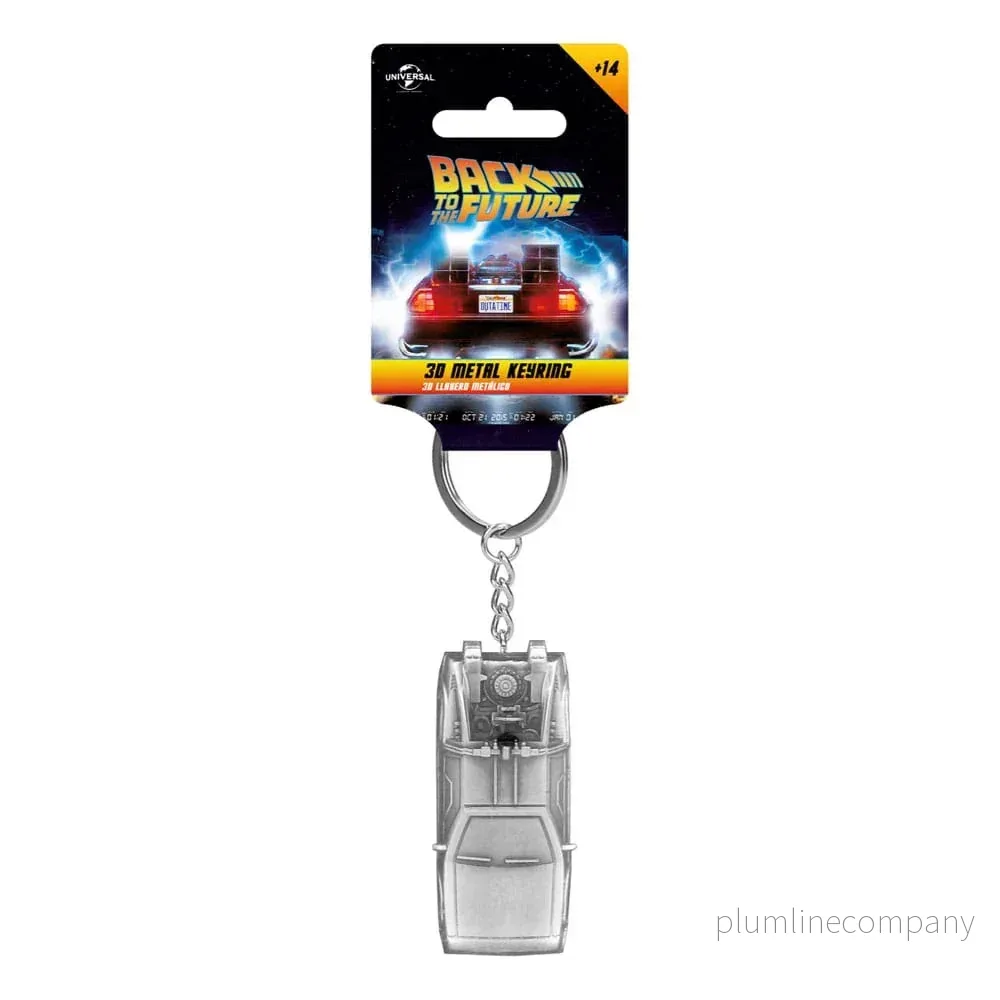 Back to the Future DeLorean Metall Nyckelring 7 cm - Bild 3