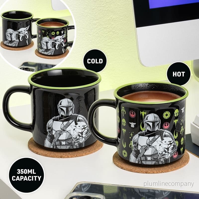 Star Wars: The Mandalorian Värmeförändrande Mugg Mandalorian och Grogu - Bild 2