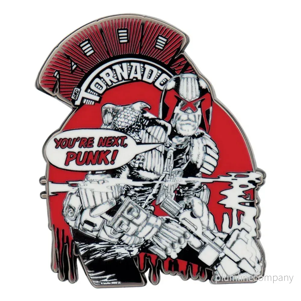 2000 AD Pin Badge Judge Dredd You're Next Punk Limited Edition - Bild 2