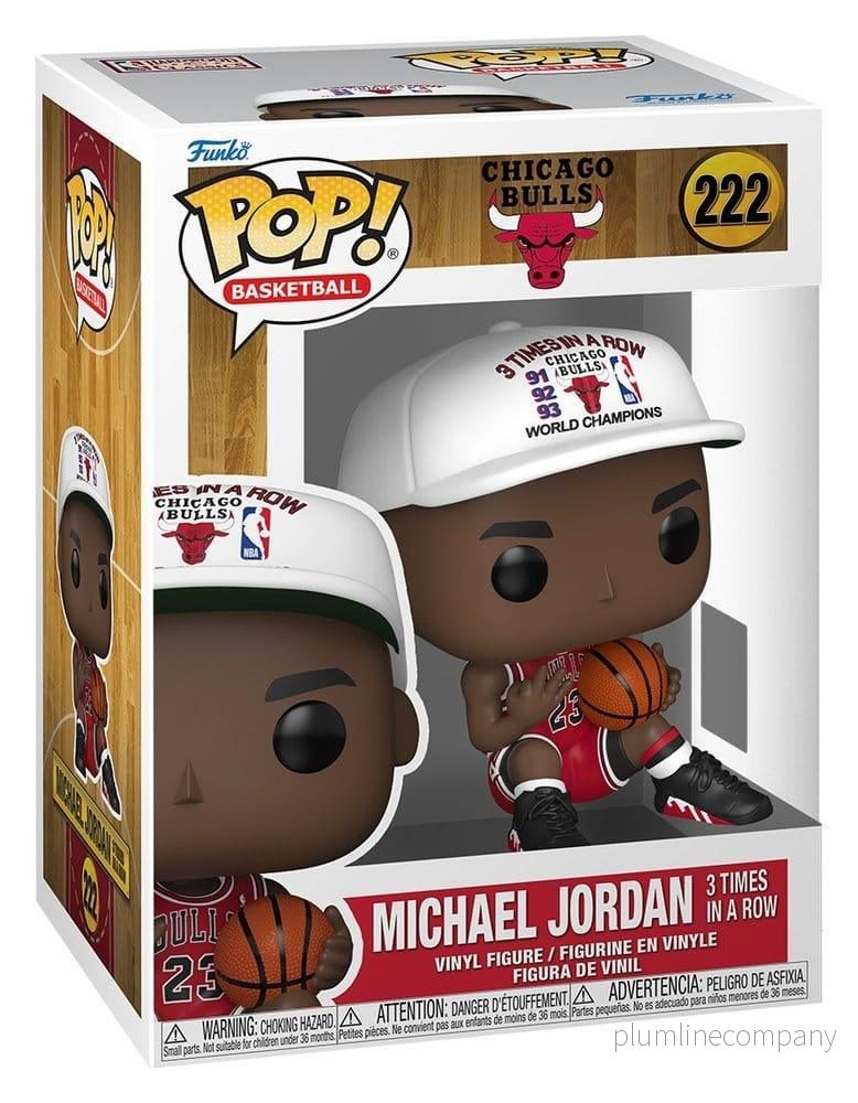 NBA Legends POP! Sports Figur Chicago Bulls: Michael Jordan 3 gånger i rad 9 cm - Bild 3