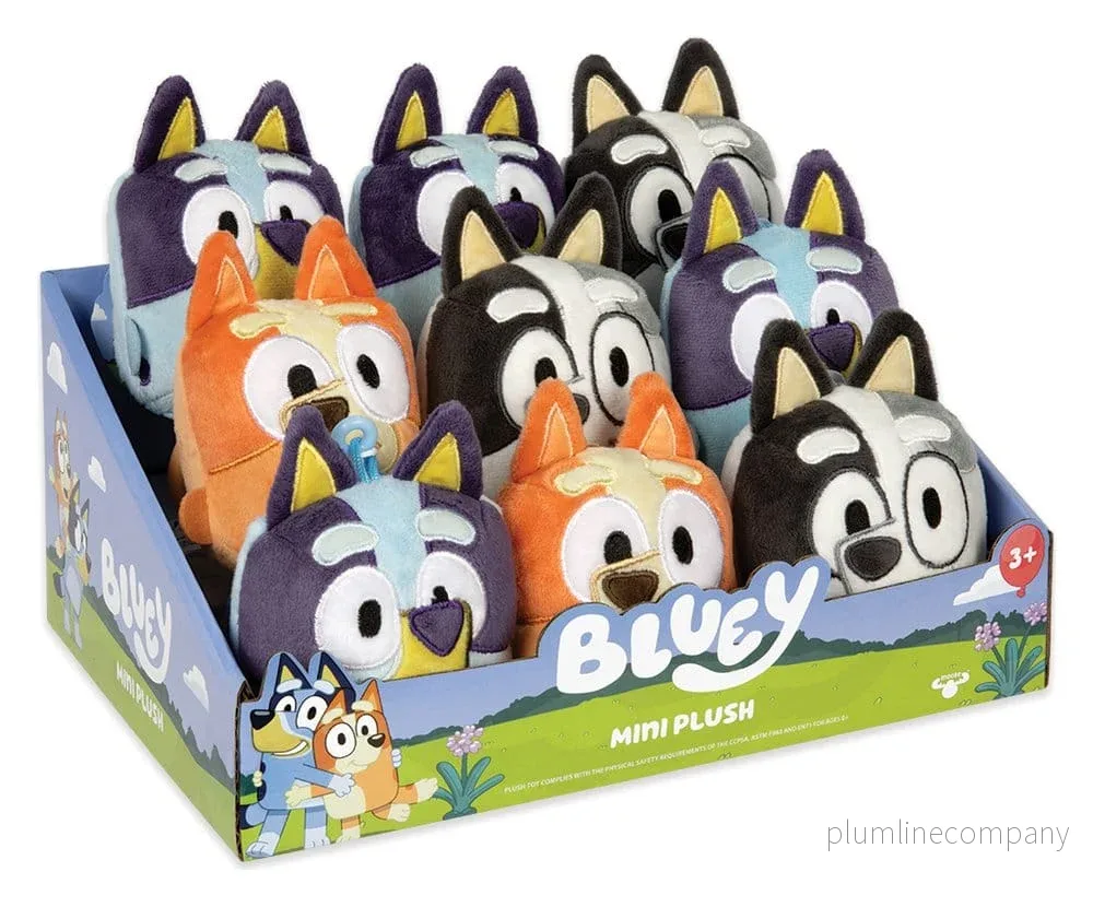 Bluey Mini Gosedjursdisplayer (9) – Officiellt Licensierad Moose Toys produkt Bluey Mini Gosedjursdisplayer (9) – Officiellt Licensierad Moose Toys produkt