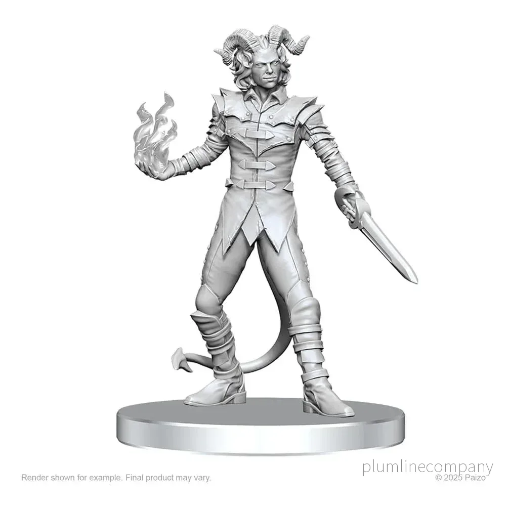Pathfinder Deep Cuts Omålade Miniatyrer Vordine (Infantry Devil) & Pitborn Rogue - Bild 3