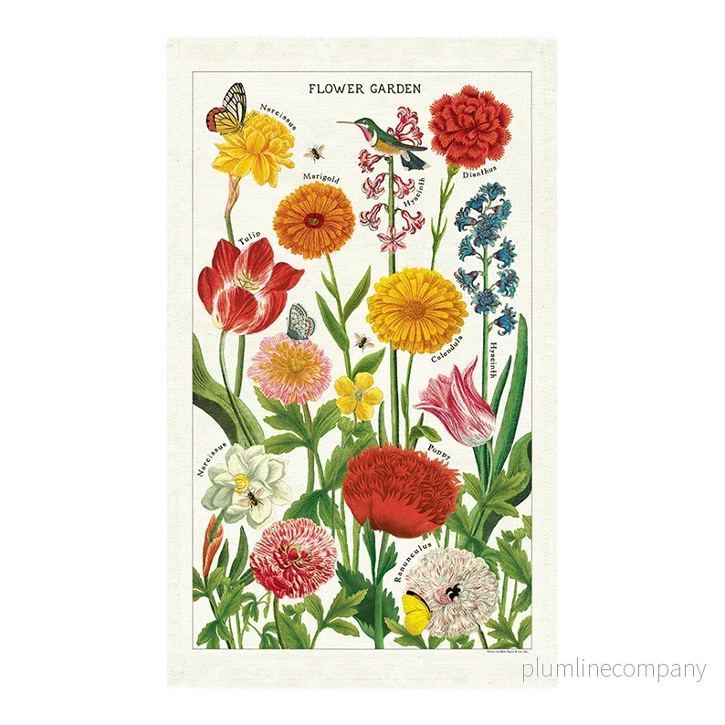 Kökshandduk, Blomster trädgård Kökshandduk, Blomster trädgård