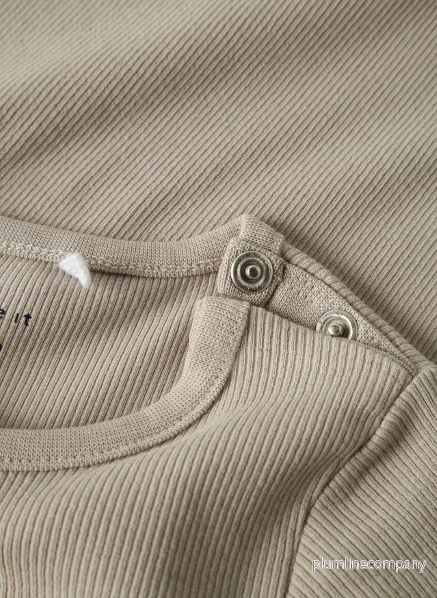 RIBBSTICKNING BODY/SPARKDRÄKT - NBNNAKAL LS SUIT NOOS - Pure Cashmere - Bild 3