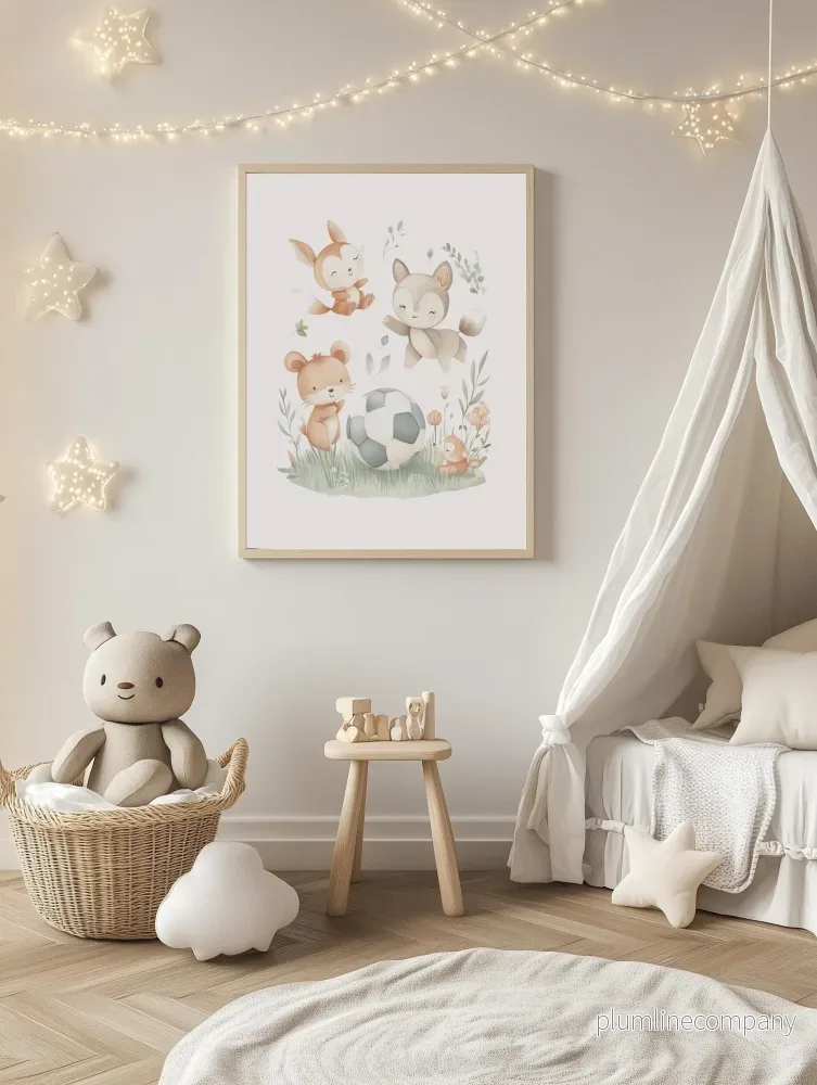 Forest Animal Soccer Poster - Bild 2