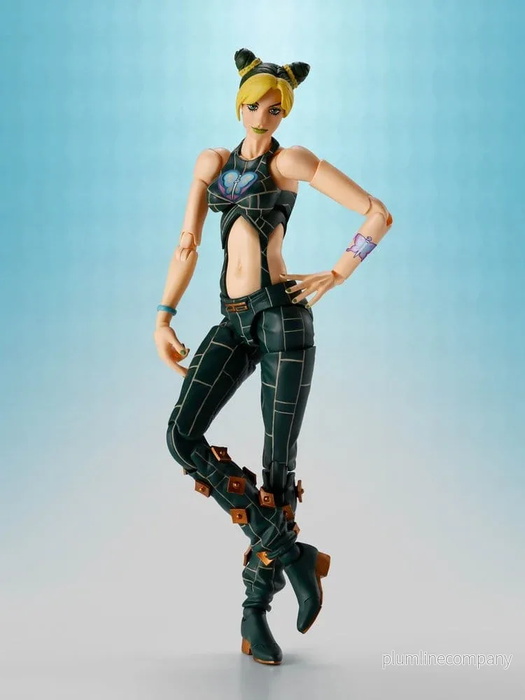 JoJo’s Bizarre Adventure S.H.Figuarts Actionfigur Jolyne Cujoh, cirka 16 cm