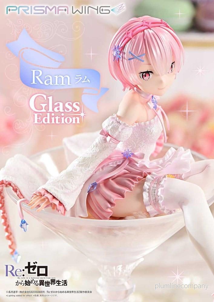 Re:ZERO Starting Life in Another World Prisma Wing PVC Figur 1/7 Ram Glass Edition 24 cm - Bild 3