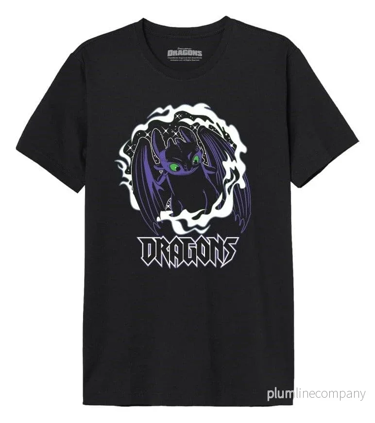 Draktränaren T-shirt Dragons – Officiellt Licensierad, 100 % Bomull, Finns i Flera Storlekar