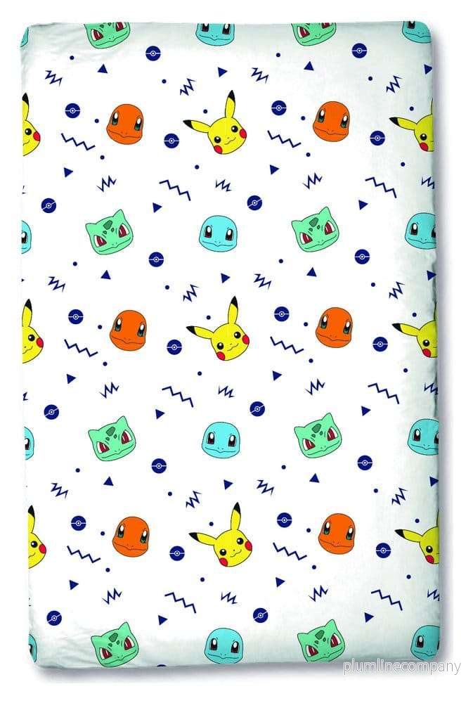Pokémon dra-på-lakan Head 90 x 200 x 25 cm