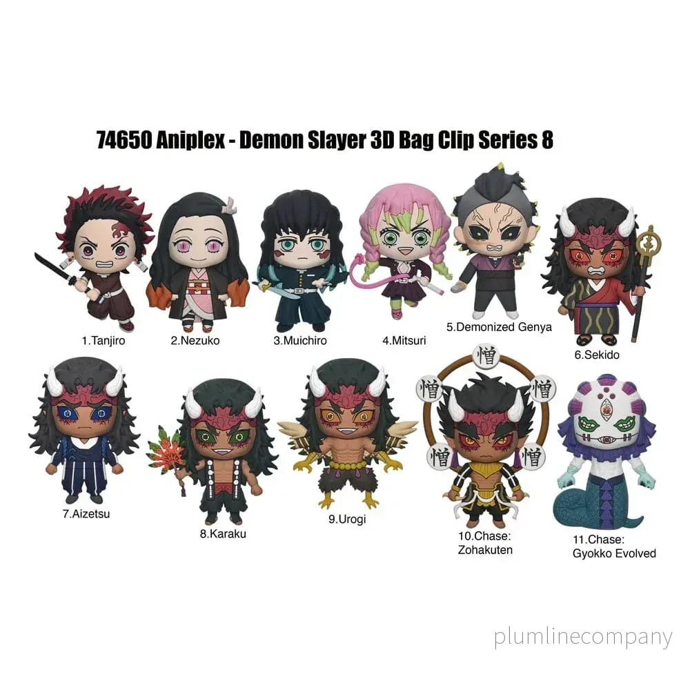 Demon Slayer Säsong 3 3D Foam Bag Clips Serie 8 Display (24) - Bild 3