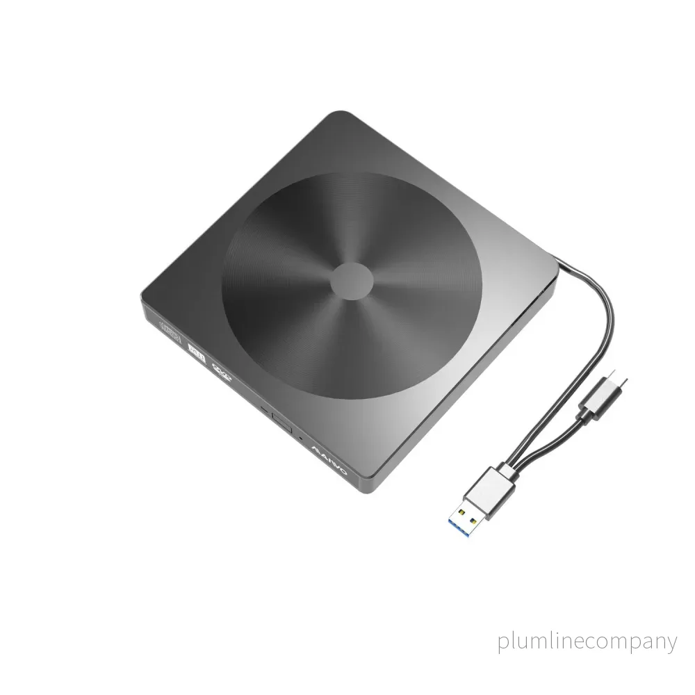 Maiwo K523 Slim extern USB DVD/CD spelare både USB-C och USB-A Extern optisk enhet - Bild 2