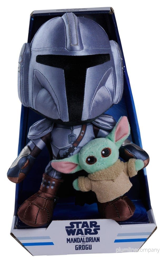 Star Wars Mandalorian gosedjur Mandalorian & Mini Grogu 25 cm mjukdjur Star Wars Mandalorian gosedjur Mandalorian & Mini Grogu 25 cm mjukdjur