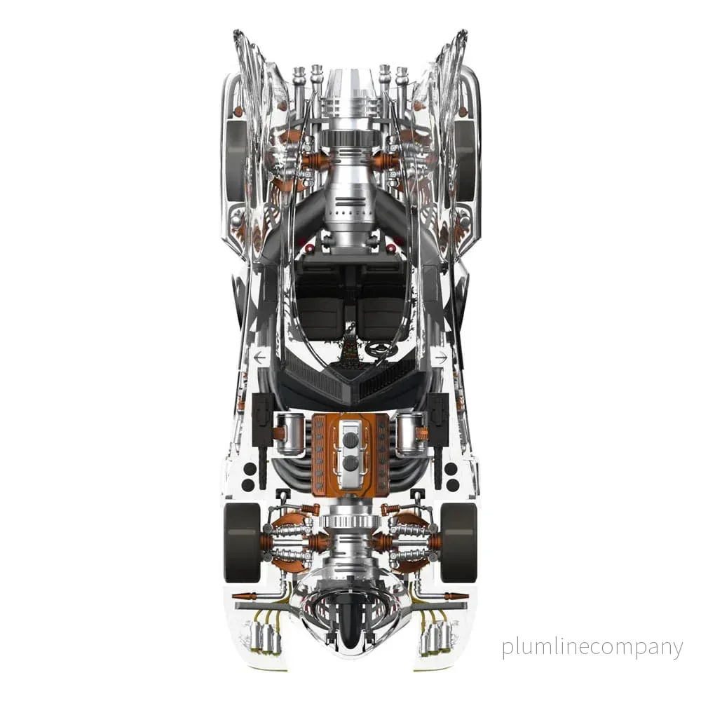 Batman 1989 Super Cyborg Kjøretøy Batmobile 1989 (Clear) 35 cm - Bild 2