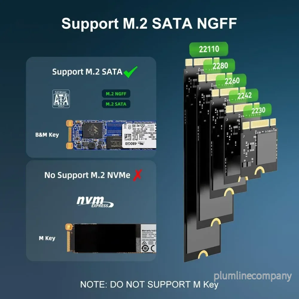 Maiwo K3015M5 SATA M.2 SSD Clone docking 1 to 4 B&M Key 5Gbps - Bild 2