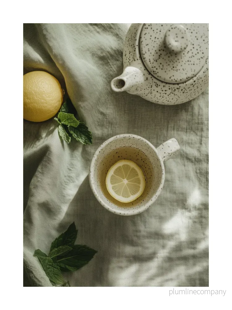 Cozy Tea Scene Poster