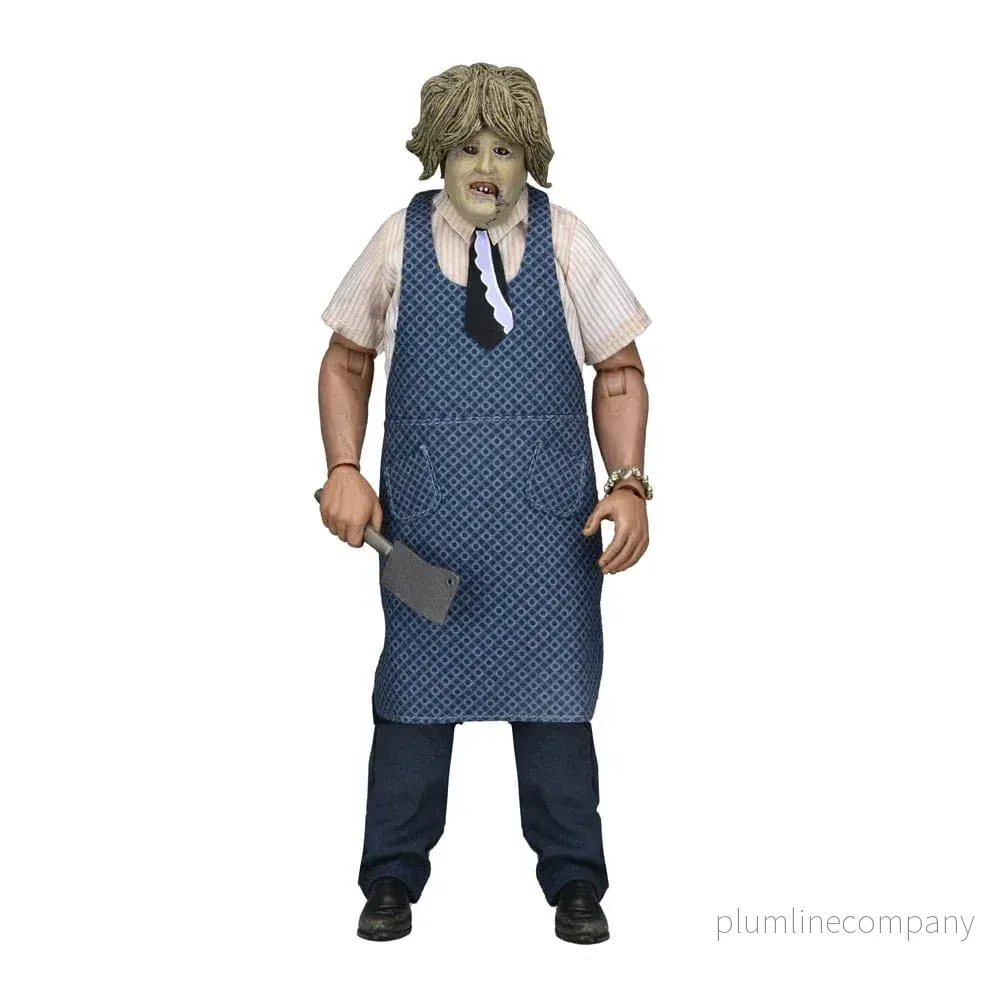 Texas Chainsaw Massacre Klädd Action Figur Leatherface med Gamla Dam Mask 20 cm Texas Chainsaw Massacre Klädd Action Figur Leatherface med Gamla Dam Mask 20 cm