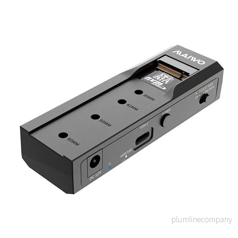 Maiwo K10635P2 USB-C adapter till NVMe/SATA M.2 SSD och 2,5"/3,5" SATA HDD USB-C 3.2 10Gbps - Bild 3