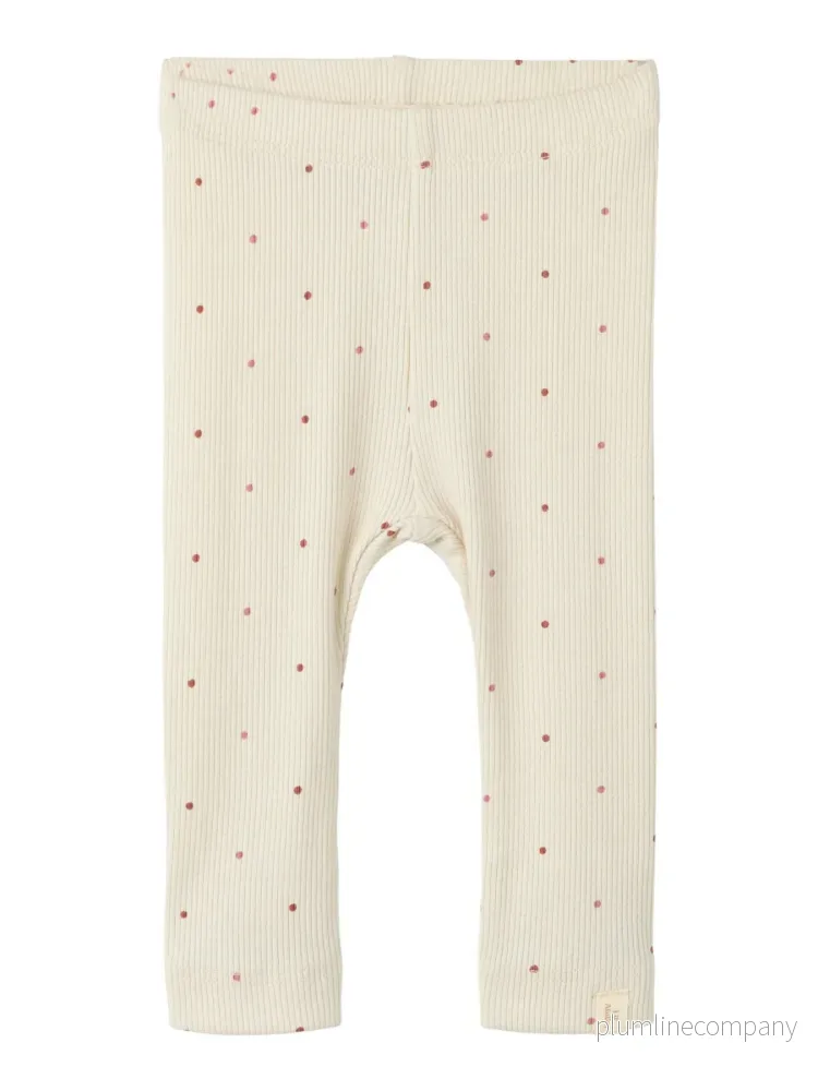 Prickiga Leggings i Bomull & TENCEL™ Lyocell – Turtledove DOT – NBFGAGO KYE SLIM LEGGING LIL Prickiga Leggings i Bomull & TENCEL™ Lyocell – Turtledove DOT – NBFGAGO KYE SLIM LEGGING LIL