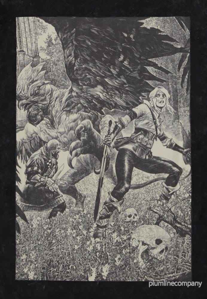 The Witcher T-shirt Ciri och Basilisken S - Bild 3