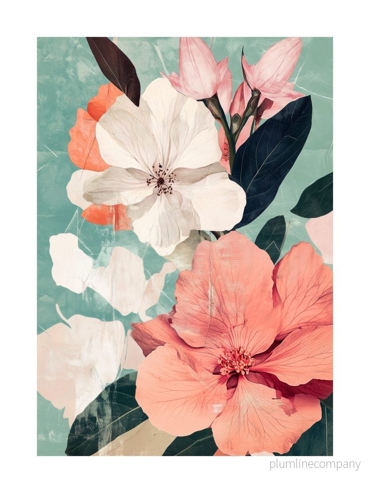 Vintage Bloomscape Poster