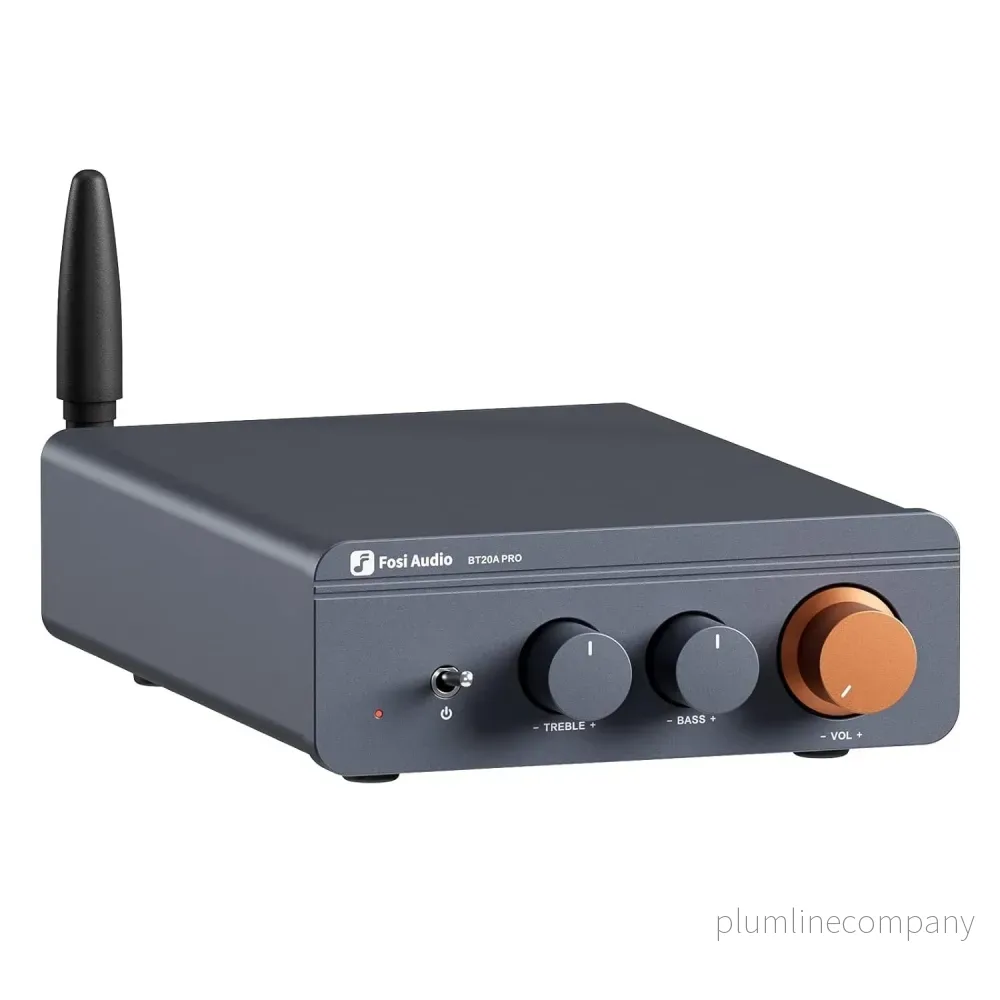 Fosi Audio Bluetooth 5.0 & R/L Förstärkare 300W x2 med Volym, Bas och Diskant kontroll
