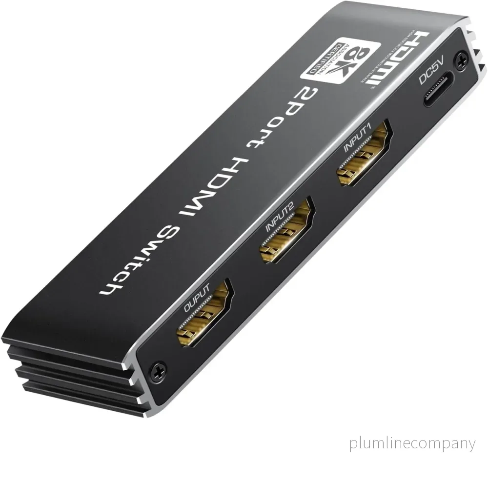 NÖRDIC HDMI 2.1 Switch 2 till 1 8K60Hz 4K@120Hz med fjärrkontroll, Aluminum NÖRDIC HDMI 2.1 Switch 2 till 1 8K60Hz 4K@120Hz med fjärrkontroll, Aluminum