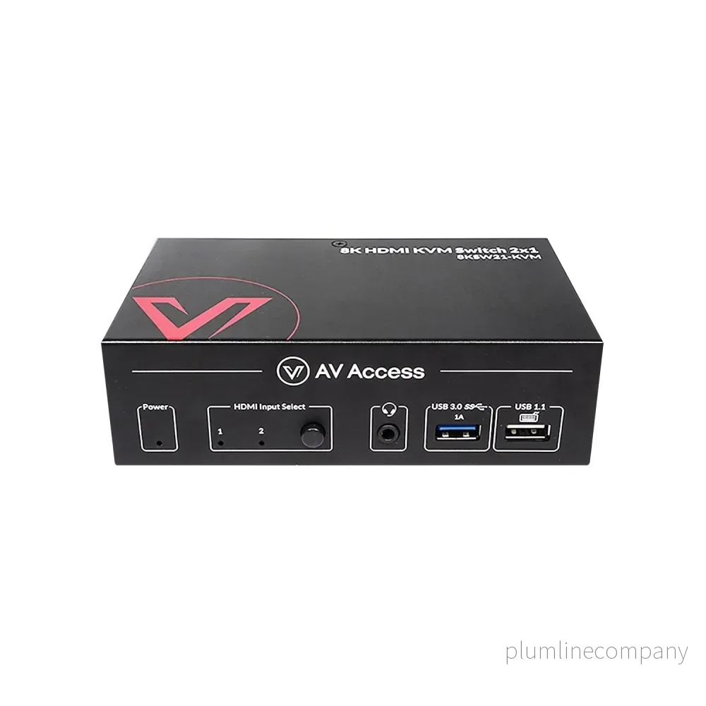 AV Access HDMI 2.1 KVM Switch 2 datorer 1 bildskärm, 8K60Hz, 5x USB-A AV Access HDMI 2.1 KVM Switch 2 datorer 1 bildskärm, 8K60Hz, 5x USB-A