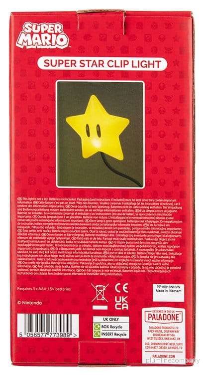 Super Mario Super Star Clip-lampa 33 cm - Bild 2