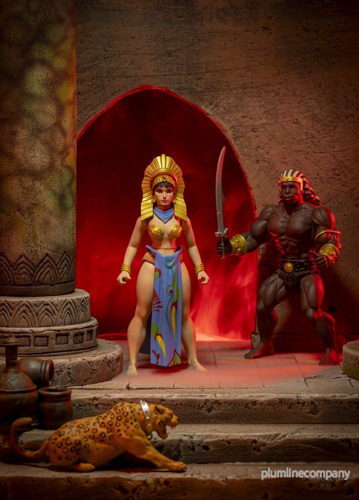 Den Vilda Världen av Frazetta Actionfigurset Egyptiska Drottningen & Vakten (Museiutgåva) 14 cm - Bild 3