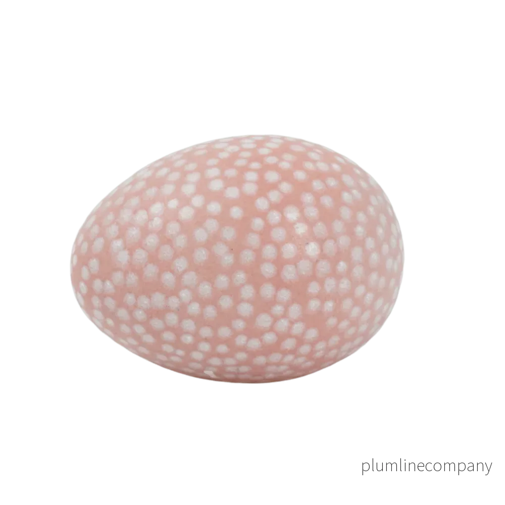 Ägg Mini Prick Pink/vit