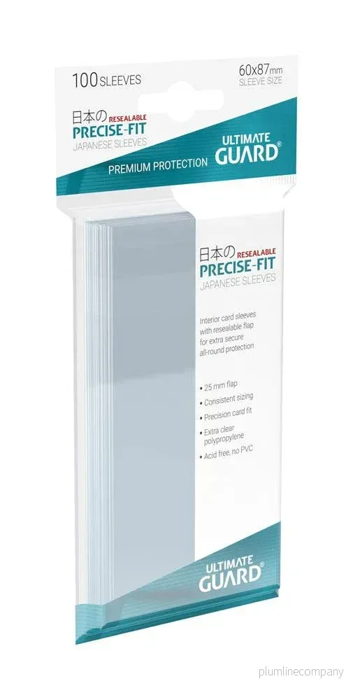 Ultimate Guard Precise-Fit Sleeves Japansk Storlek (100) - Återförslutbara - Bild 3