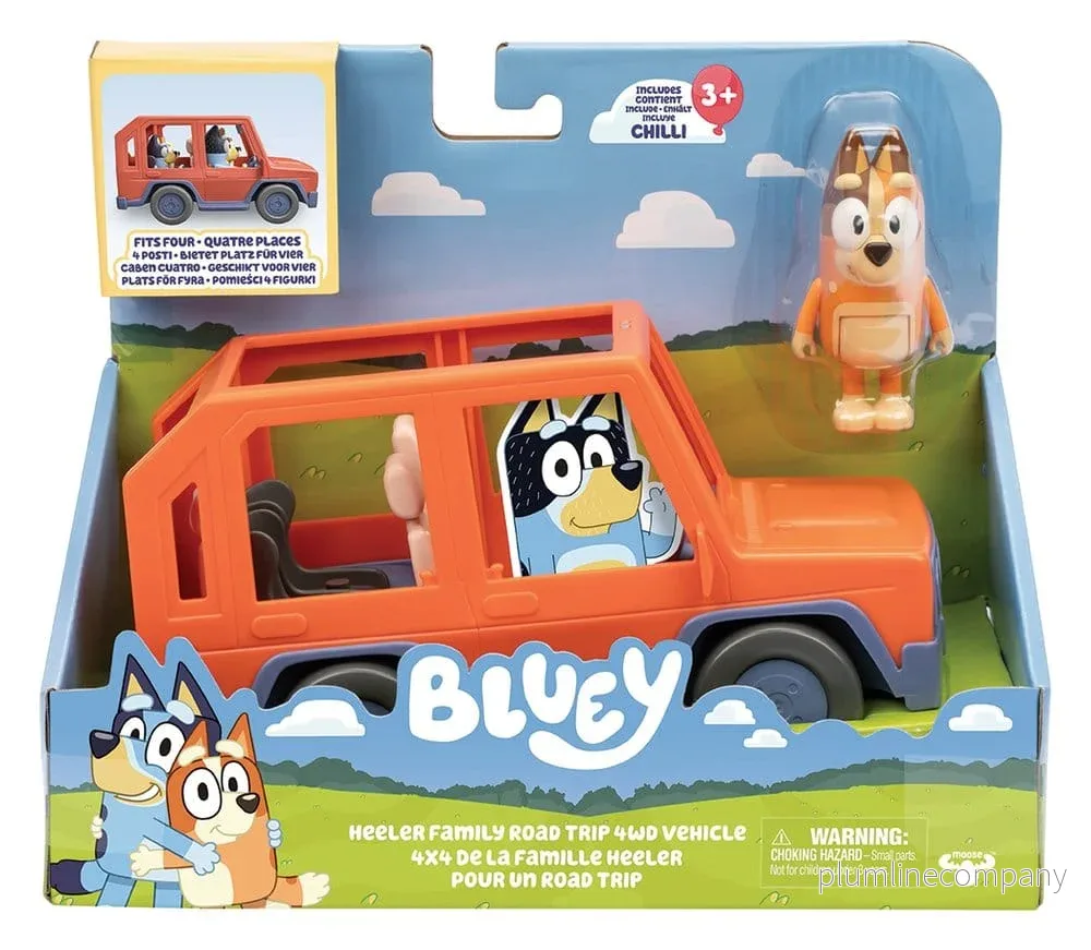 Bluey Figurpaket Heeler-familjens Bilresa Bluey Figurpaket Heeler-familjens Bilresa