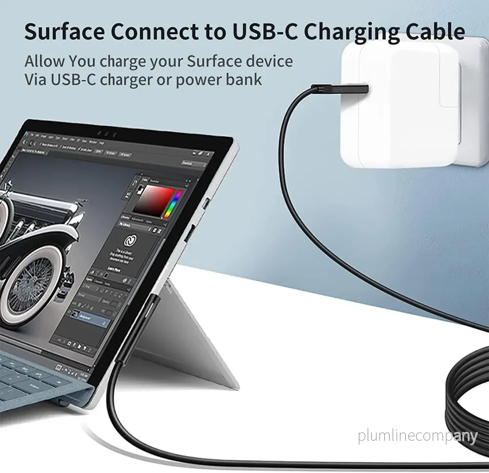 NÖRDIC 2m Laddningskabel för Microsoft Surface 15V3A 45W - Bild 3
