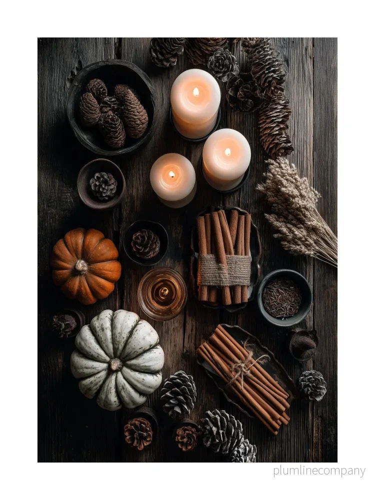 Rustic Autumn Table Poster