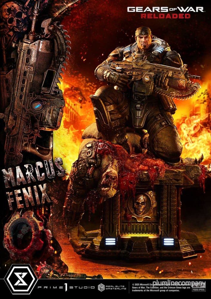 Gears of War: Reloaded Real Elite Masterline Series-staty 1/3 Marcus Fenix Ultimate Version 97 cm - Bild 3