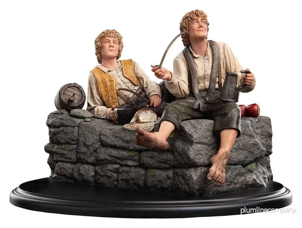 Sagan om Ringen Miniatyrfigur Merry och Pippin 12 cm